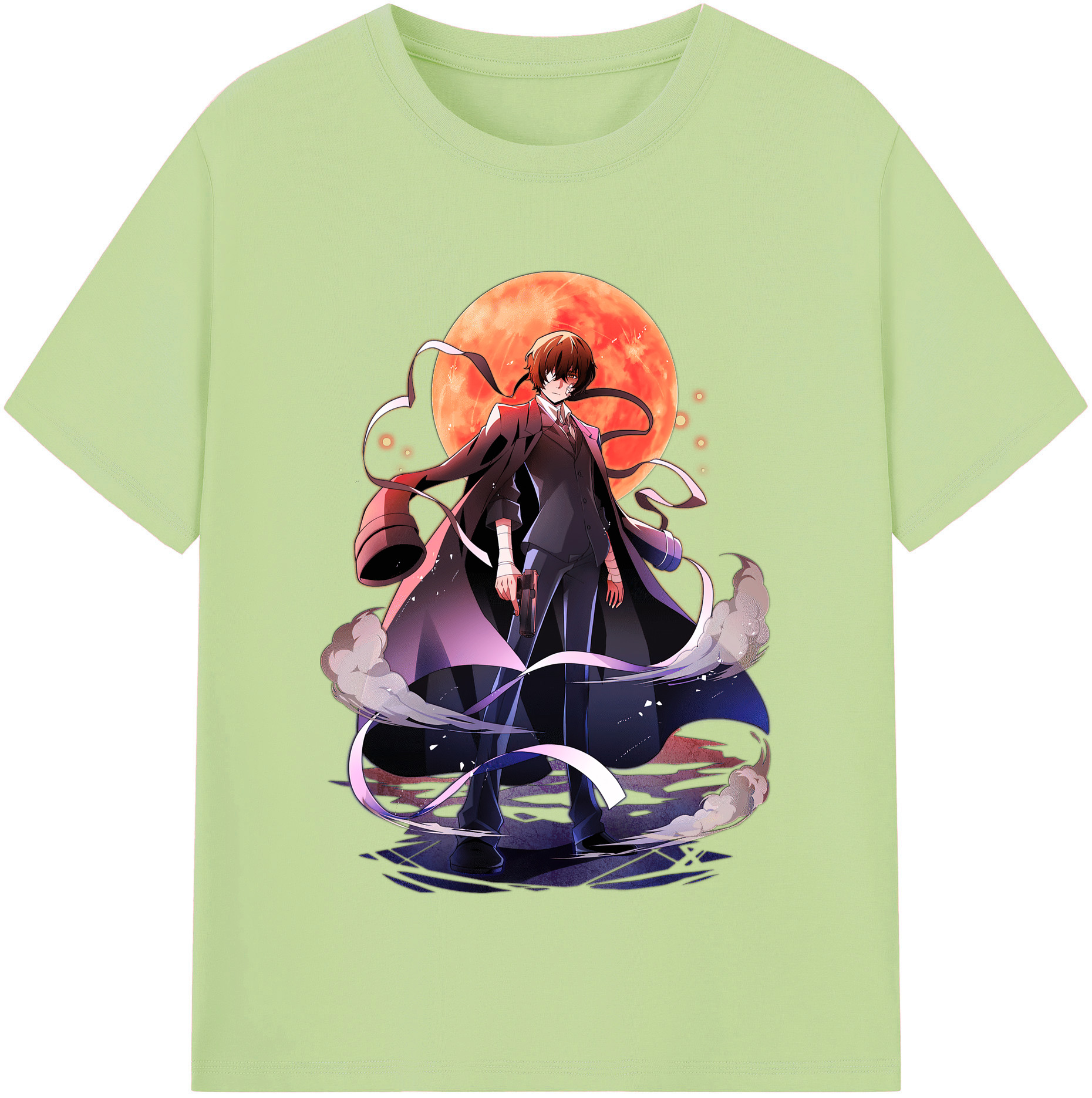 （画像用） 文豪ストレイドッグス Bungo Stray Dogs 綿100％半袖Tシャツ（フロントプリント）
